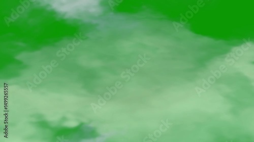 Beautiful white clouds motion graphic clouds effects, clouds, cloud on green sky screen background