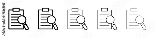 Feedback form icon or logo illustration outline black style