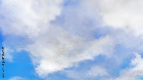 White clouds motion graphic clouds effects on Blue Sky, Cloud, Transition, Smoke, Storm, Weather