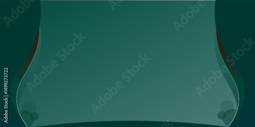 green abstract background design with elegant golden elements vector illustration . EPS 10