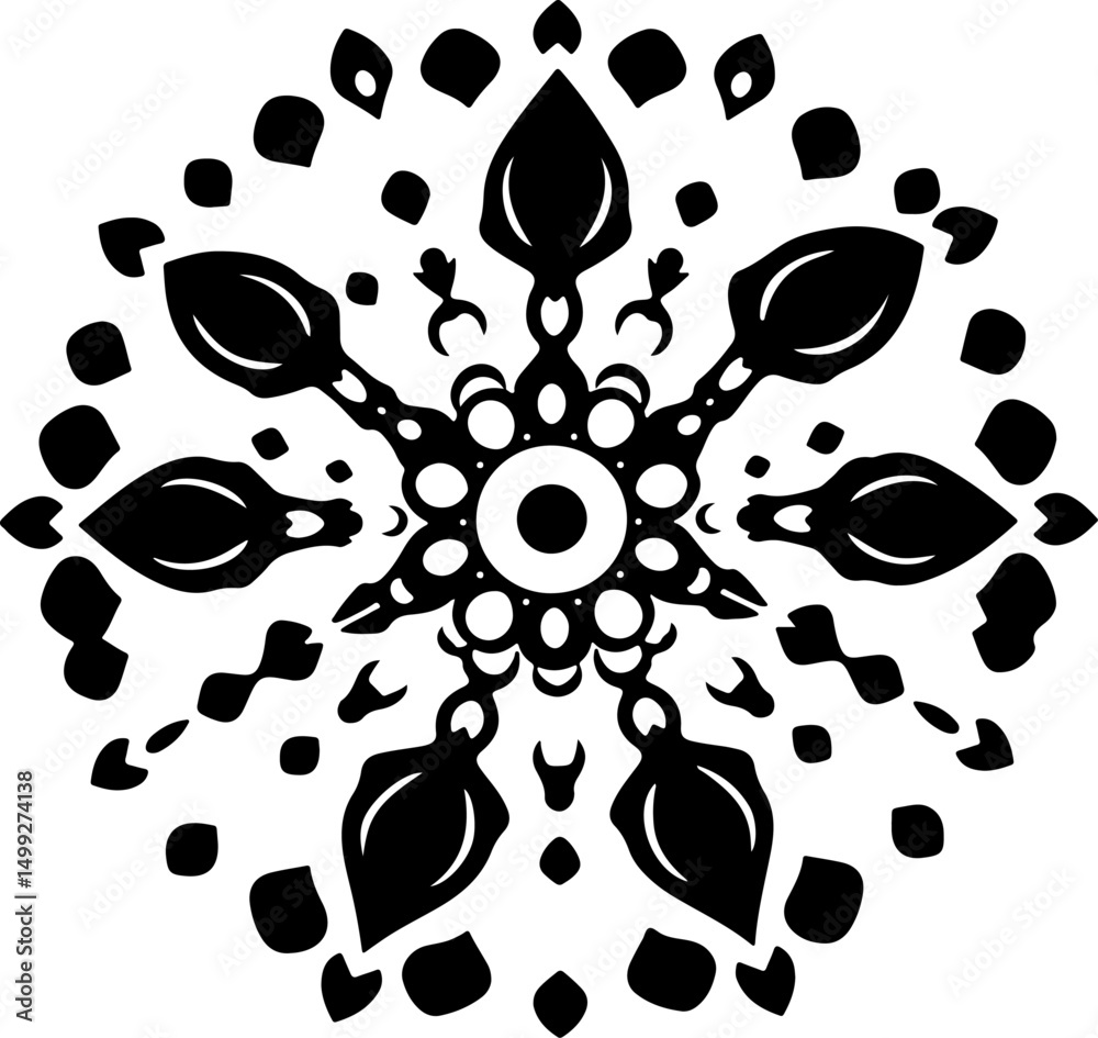 Fototapeta premium ribal Phoenix Tattoo And Ornament Design vector art