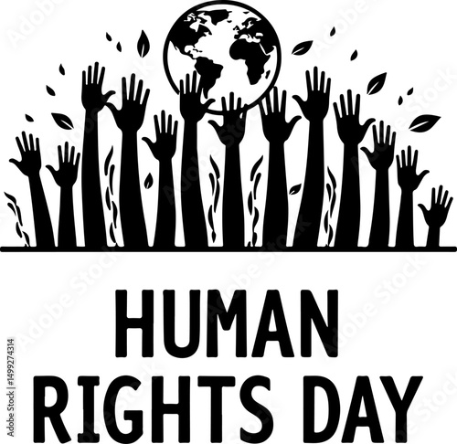 Human Rights Day Illustration vector design