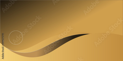Abstract shiny color gold wave design element, yellow design . eps 10