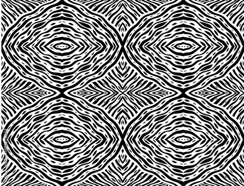 Black and white seamless geometric pattern
