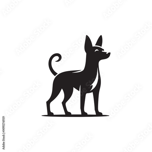 **"Distinctive Xoloitzcuintli Vector Silhouette: Sleek Mexican Hairless Dog Design Featuring Unique Profile, Smooth Coat, and Alert Stance in Clean, Minimalist Style for Crafts and Digital Art"**
