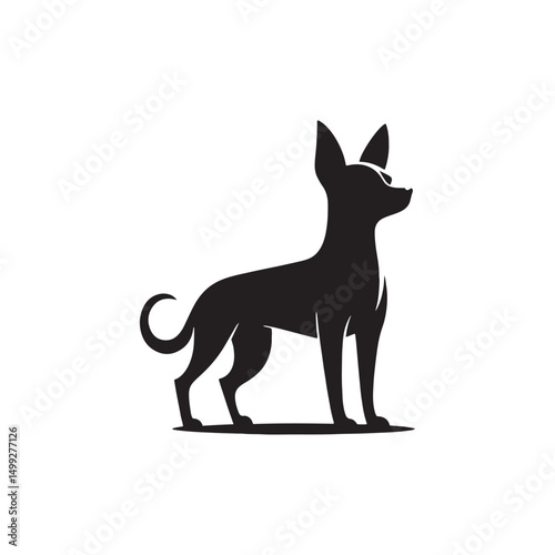 **"Distinctive Xoloitzcuintli Vector Silhouette: Sleek Mexican Hairless Dog Design Featuring Unique Profile, Smooth Coat, and Alert Stance in Clean, Minimalist Style for Crafts and Digital Art"**
