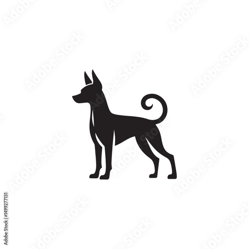 **"Distinctive Xoloitzcuintli Vector Silhouette: Sleek Mexican Hairless Dog Design Featuring Unique Profile, Smooth Coat, and Alert Stance in Clean, Minimalist Style for Crafts and Digital Art"**
