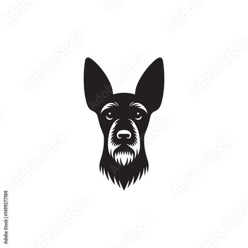 **"Distinctive Xoloitzcuintli Vector Silhouette: Sleek Mexican Hairless Dog Design Featuring Unique Profile, Smooth Coat, and Alert Stance in Clean, Minimalist Style for Crafts and Digital Art"**
