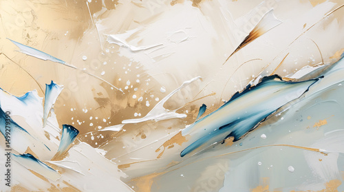 This image presents an abstract artwork characterized by a blend of soft, muted tones.