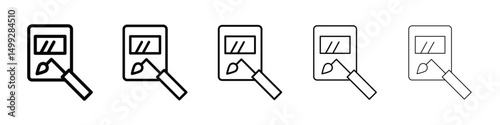 Welding icon or logo illustration outline black style