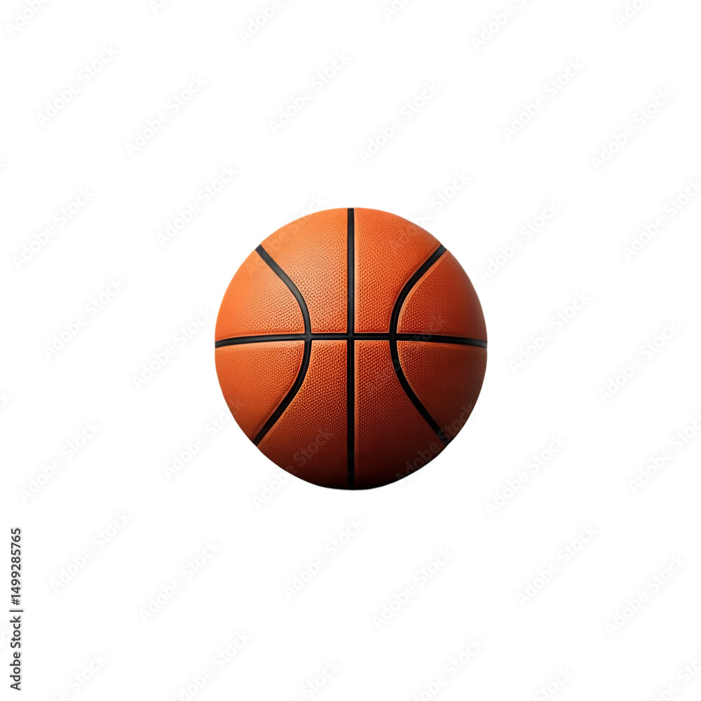 Fototapeta premium orange basketball with a spherical shape