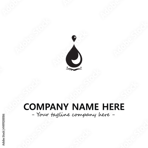 Water drop logo company design vector illustration