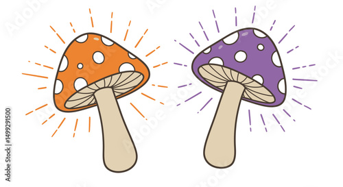 mushroom vector illustration