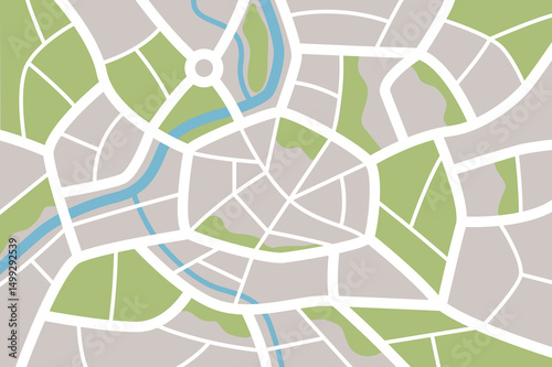street map city map of town vector illustration