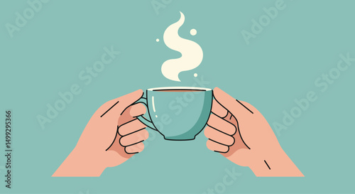 hand holding a cup of coffee