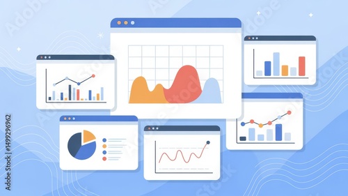 Visual Analytics Dashboard Showcasing Charts and Data Representation Solutions