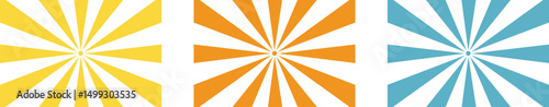sunburst vector, yellow sunburst background, orange and blue sunburst rays pattern vector illustration