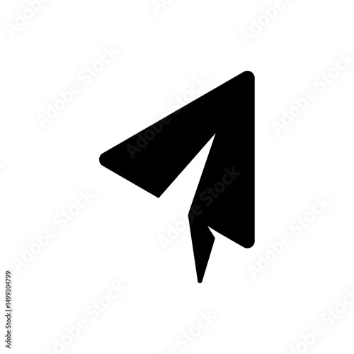 Free Download paper plane icon, modern vector isolated on white background. - GFXLoad