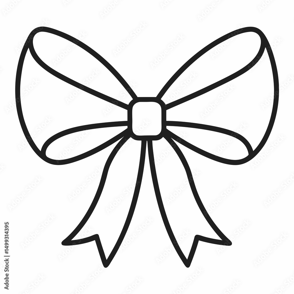 bow on a white background bow on a white background