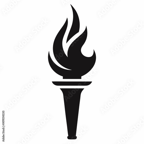 vector illustration of a burning candle