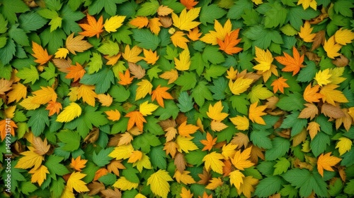 Background of pile of leaves