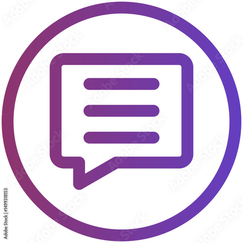 Bubble Chat Gradient Icon