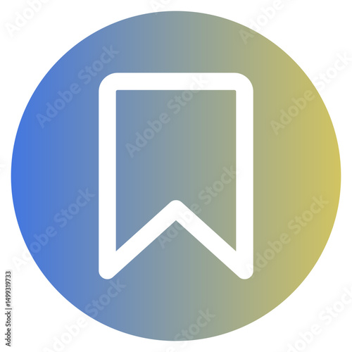 Bookmark Glyph Gradient Icon