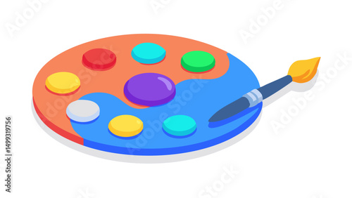 paints and brushes