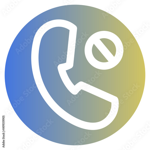 Blocked Glyph Gradient Icon