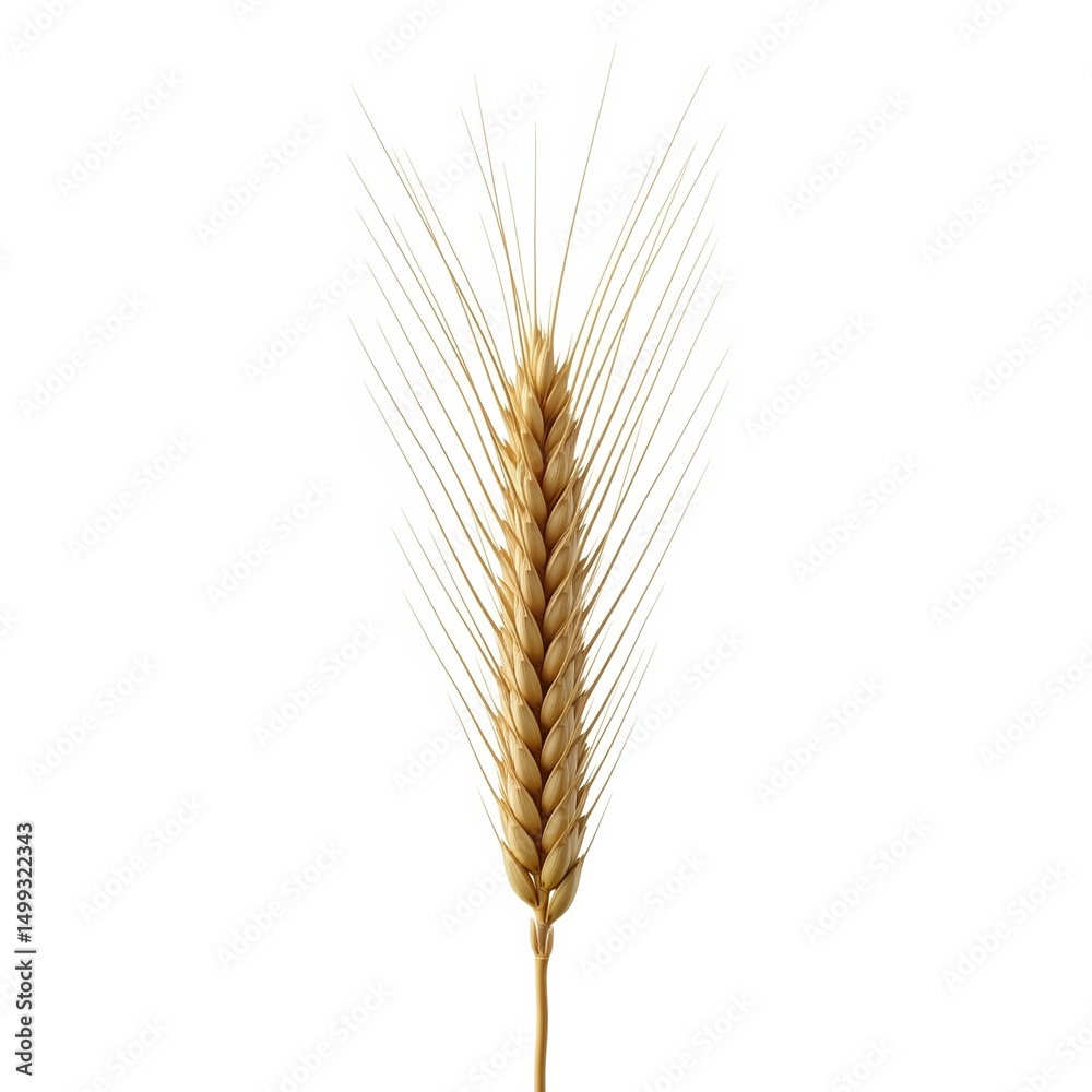 A detailed close-up of a golden wheat stalk, highlighting the intricate grains and texture under perfect lighting. A detailed close-up of a golden wheat stalk, highlighting the intricate grains and texture under perfect lighting.