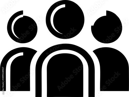  Abstract People Group Icon