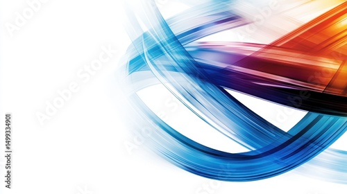 Abstract colorful swirls and lines creating a dynamic visual effect with a bright background