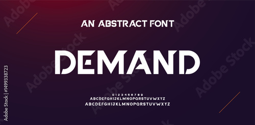 Creative modern technology alphabet fonts. Abstract typography urban sport, techno , fashion, digital, future creative logo font. vector illustration