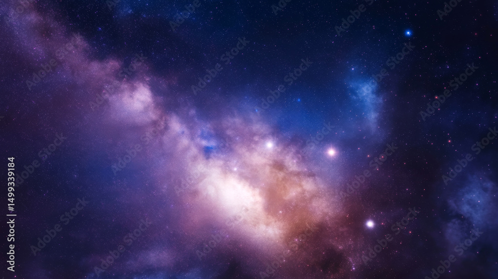 Fototapeta premium Aries constellation shining bright in cosmic night sky