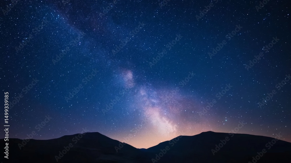 Fototapeta premium Aries zodiac constellation and bright stars in night sky