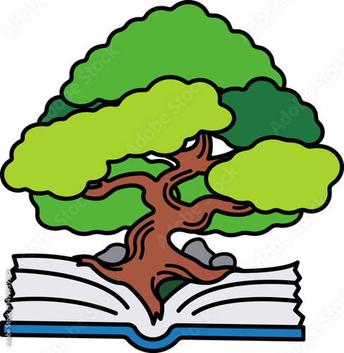 illustration of a botany book