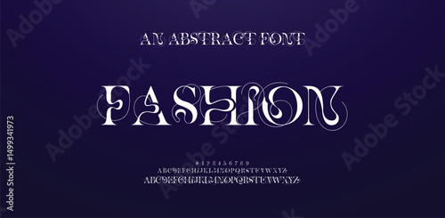 Fashion Ivory premium luxury elegant alphabet letters and numbers. Elegant wedding typography classic serif font decorative vintage retro. Creative vector illustration