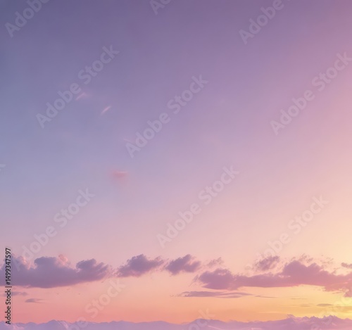 Fuzzy pastel sunset sky, soft pink, blue, yellow gradient  , design, pink