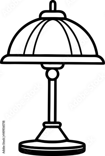 vector illustration of a restaurant cloche
