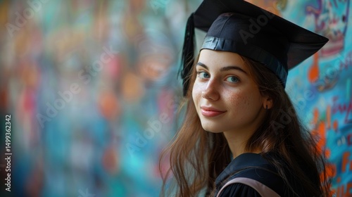 Proud graduate smiles