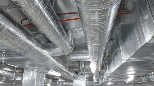 A High Resolution image of high Resolution image of describe how to properly seal and insulate ductwork for exhaust fans to prevent heat loss and improve efficiency.