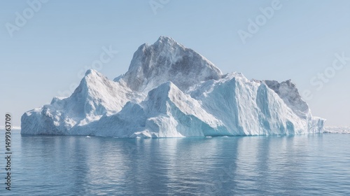 Wallpaper Mural Dramatic Iceberg Formation Floating in Calm Waters under a Clear Sky Torontodigital.ca