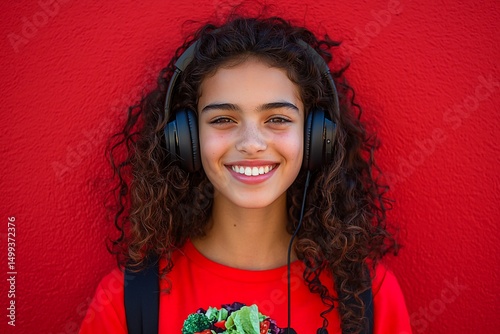 Teenage girl listening to music (1)