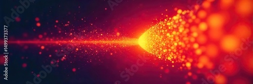 A close-up shot of a glowing red heat source, illustrating infrared radiation emanating into the surrounding air The image highlights the invisible energy transfer process , power, heat source