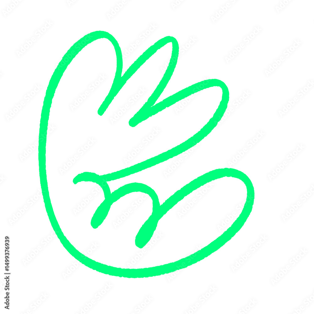 Fototapeta premium bubble squiggle abstract modern design asset scribble ink line shape