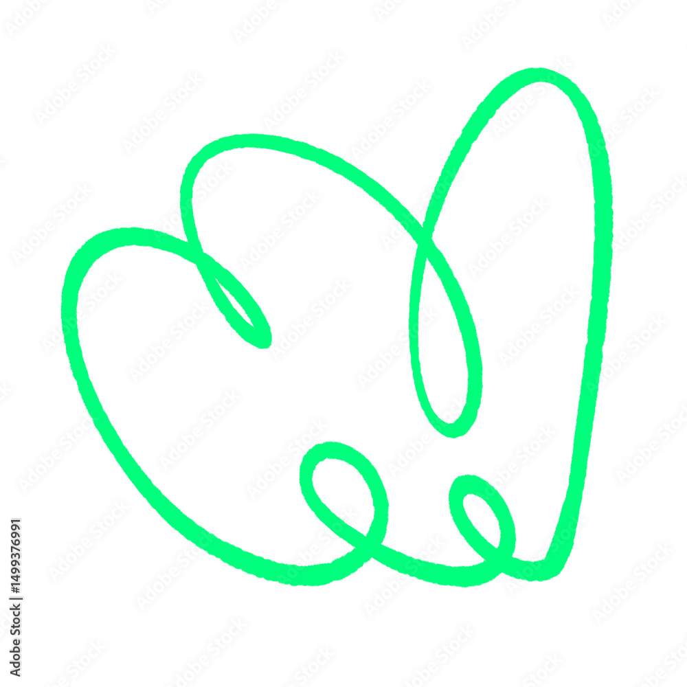 Obraz premium bubble squiggle abstract modern design asset scribble ink line shape