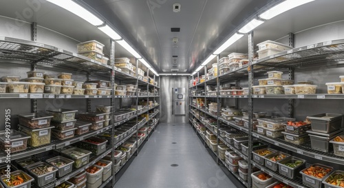 Refrigerated food storage room