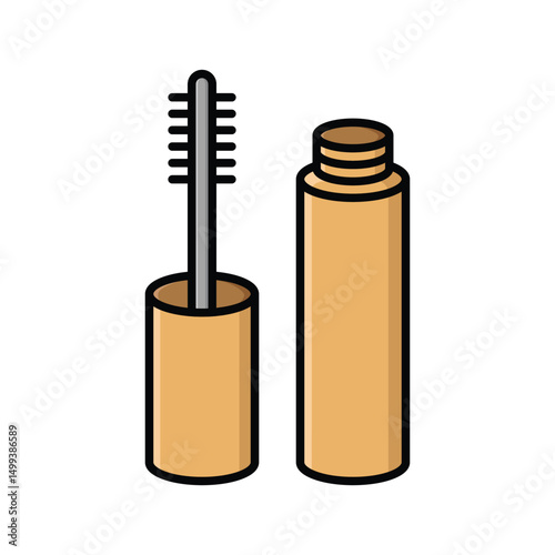 mascara icon vector design template simple and clean