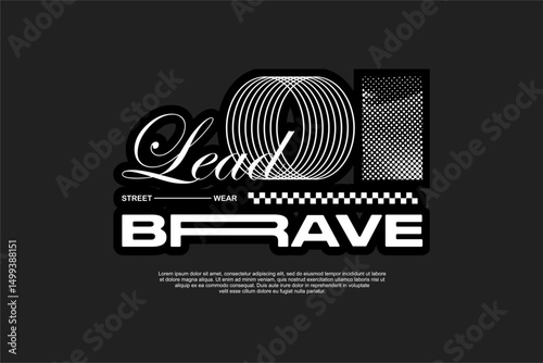 typography vector asset poster and tshirt printing for streetwear suitable for printing	
