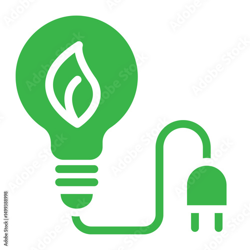energy saving bulb icon